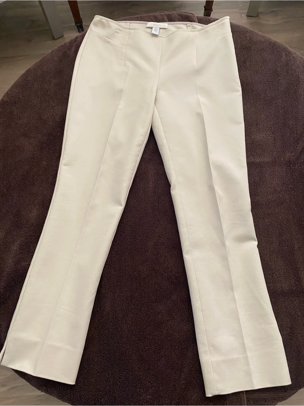 Chico's Cream slight flare Stretch Dress Pant